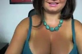 Busty Cam Chick Goes Topless