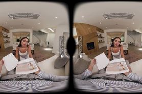VR Bangers POV crazy dream fucking your beautiful brunette business partner in VR Porn