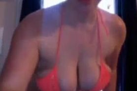Webcam cute chubby woman stripping tease
