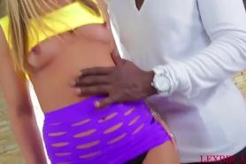 Black stud Lexington Steele wants Candice to try anal