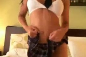 Sexy Brunette Dildos Her Pussy On Webcam
