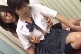 Japanese girls boob rubbing 10