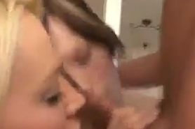 Hot! Short Hair Tatum Reed Double  Sloppy Edging Blowjob with Oral Creampie