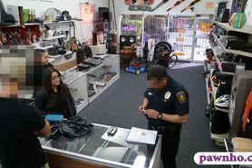 Two women tried to stole and banged rough by pawn dude