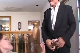 Sweet little slut comes to stepdaddy's house for surprise