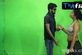Riddhima Tiwari Butt,  Breasts Scene  in Green Screen