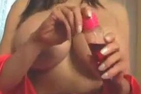 Rukhsana - Big Tits Sexy Red Maid Corsette