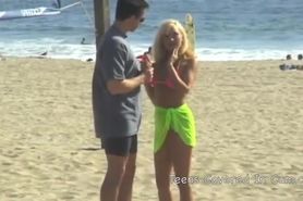 Peter North Picks Up Beach Bimbo Stacy Valentine