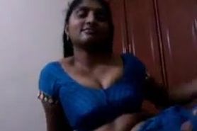 Andhra aunty striptease tits show