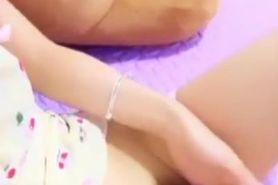 Korean 18yo camgirl plays with her tight pussy