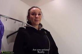 Mallcuties - Reality girl sucking and fucking rough with guy