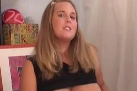 Plump Teen Toys Her Smooth Cooch