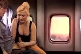 Sis Gives Brother Bj On Plane -