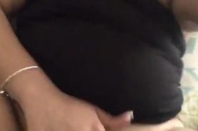 THICK DOMINICAN PLAYS WITH HER PUSSY