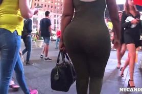 Bubble Butt In Olive Green Spandex Body Suit