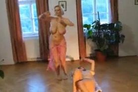 Sophie Mei with Shione Cooper writhing on the floor - Sensual Chifti