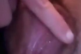 Playing with my Big Wet Pussy Lips