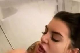 Big Boobs Brunette Gets Facial After Doggy