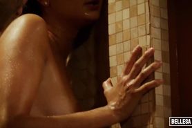 Bellesa Films - Eliza Ibarra fucking her personal trainer in the shower