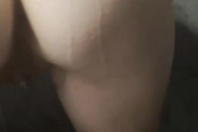 Wife shaves pussy in the shower and gets fucked by husband