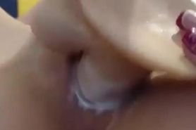 Close up dildo fucking a juicy pussy