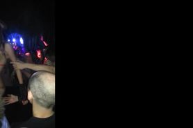 (Part 1, ver. 2) Slutty strippers getting their boobs squeezed and pussies fingered by a horny crowd