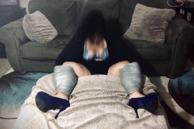 tape gagged heels and baresoles