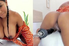 Subscribe at rb.gy/8ulmn - Cumsquirting colombian girl being fucked by a fuckmachine: rb.gy/8ulmn