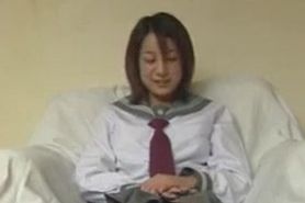 Japanese teen doggystyled in cfnm action