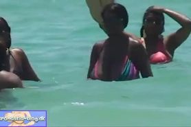 the biggest boobs on the beach