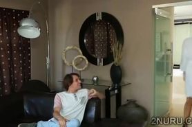 Perv caught gorgeous stepmom working as a whore