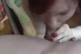 Chubby red head get creampied