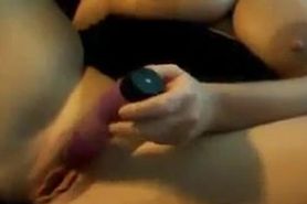 Busty Chick Using Her Adult Toy