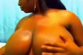 Ebony big boob webcam