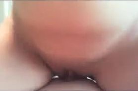 Busty girl fucking a big cock and taking video