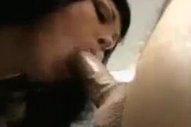 really sexy brunette rewards lucky bastard with a very sensual blowjob