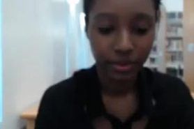 Black girl Library cam