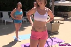 Yoga Class calls for very rough sex action during session
