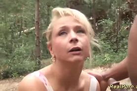 busty stepmother loves sex in nature