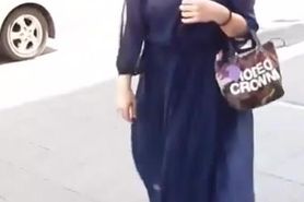 Asian Modest Flashing 5 in The Street