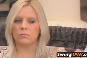 These swingers talk about their sexual experiences on this orgy