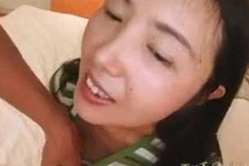 Japanese milf spreads her hairy pussy