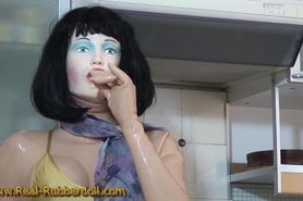 Real Rubberdoll - Working in Kitchen