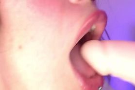 Hot Tongue Spit Deepthroat Bj Latin Girl