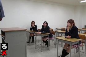 Japanese schoolgirl and black teacher