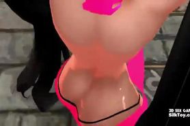 Hot Sexy Big Boobs Anime Teen In Pink 3D Sex Game