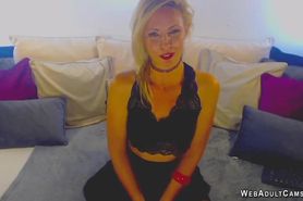 Small boobs and hairy pussy MILF masturbates on webcam