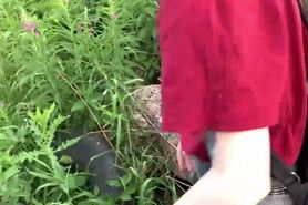 Blowjob in the bush with best friend.