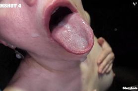 Hot (sia woods) knows how to swallow 11 loads