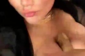 Latina showing pussy and ass on live streaming